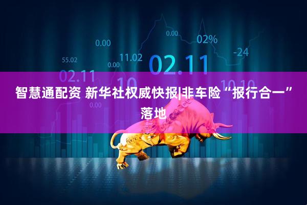 智慧通配资 新华社权威快报|非车险“报行合一”落地