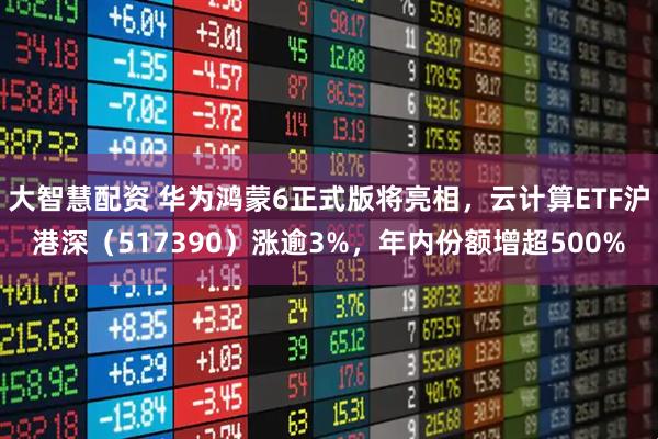 大智慧配资 华为鸿蒙6正式版将亮相，云计算ETF沪港深（517390）涨逾3%，年内份额增超500%